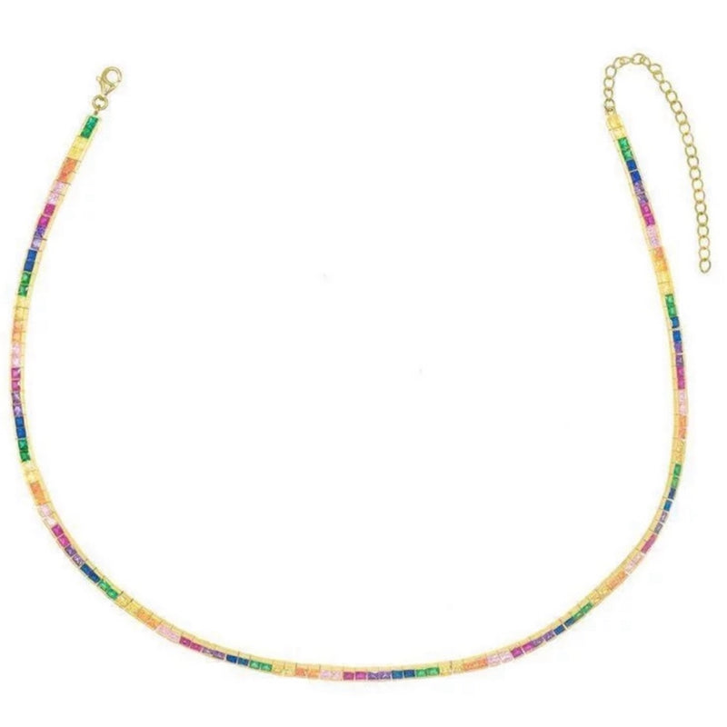 Rainy rainbow necklace